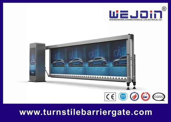 গুণ  Intelligent barrier gate Advertising boom barrier 4.1 meters 3.5meters 4~8 seconds for car park barrier system কারখানা